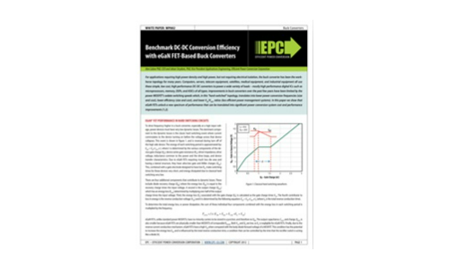 Benchmark DC-DC-conversie-efficiëntie met Egan FET-gebaseerde buckconverters